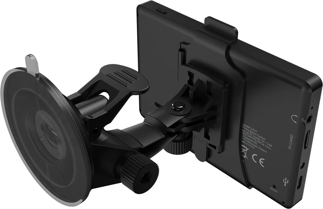 GPS navigacion për vetura MODECOM FreeWAY CX 5.0 me MiGO Navigation Truck, 8 GB, Ekran 5", i zi