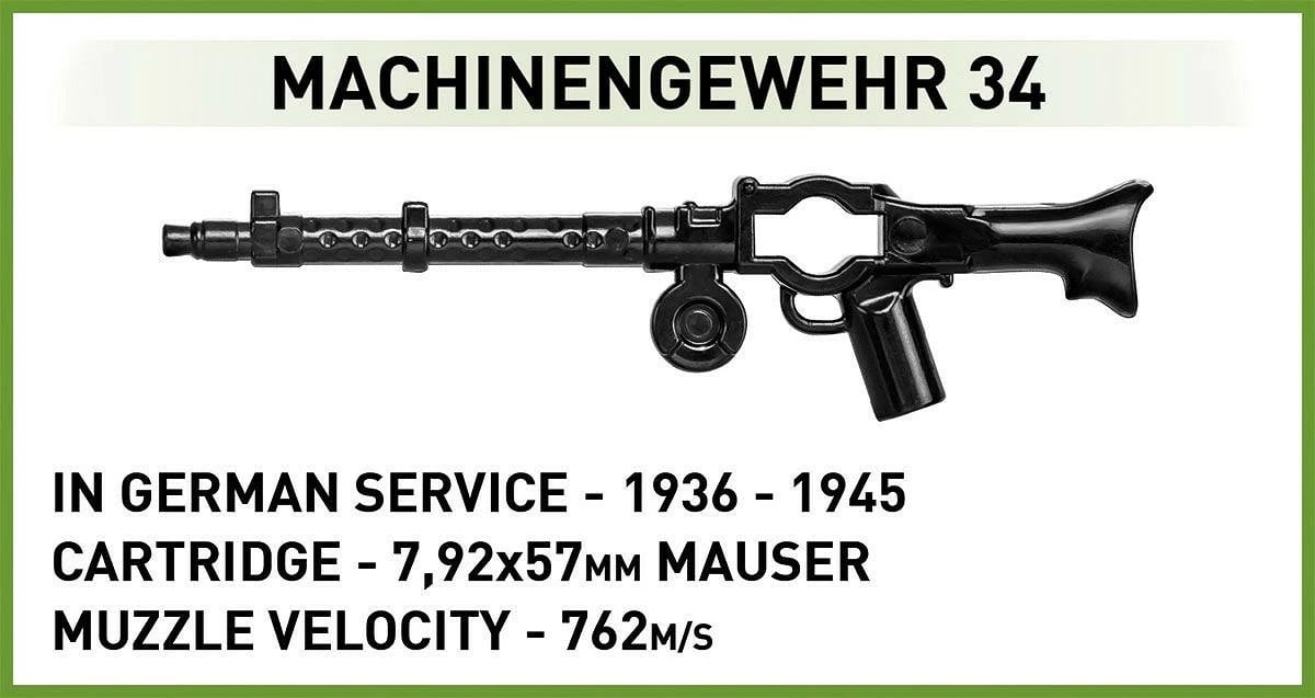 Set lodrash Cobi Klocki Panzer VI Ausf. B King Tiger, 802 pjesë, plastikë, me figurë