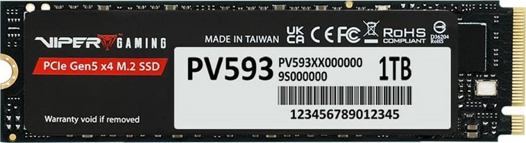 SSD Patriot Viper PV593, M.2 PCI-E Gen5 x4 NVMe, 1TB