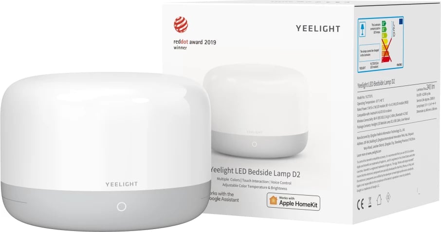 Llambë nate smart Yeelight D2, WRGB, Wi-Fi, YLCT01YL, Bardhë