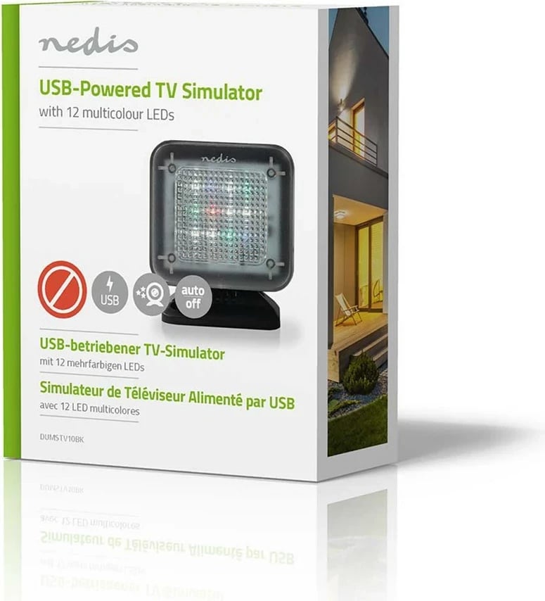 Simulator televizori Nedis DUMSTV10BK, box, i zi