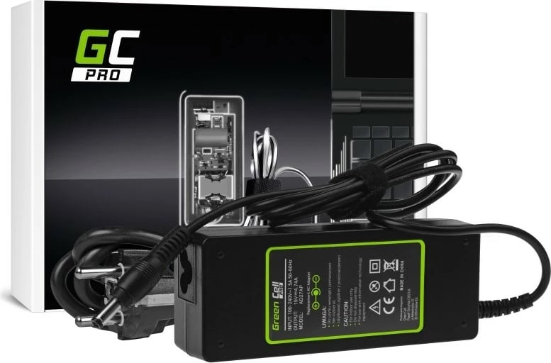 Karikues PRO Green Cell për laptop, 19V 4.74A, AD27AP, i zi