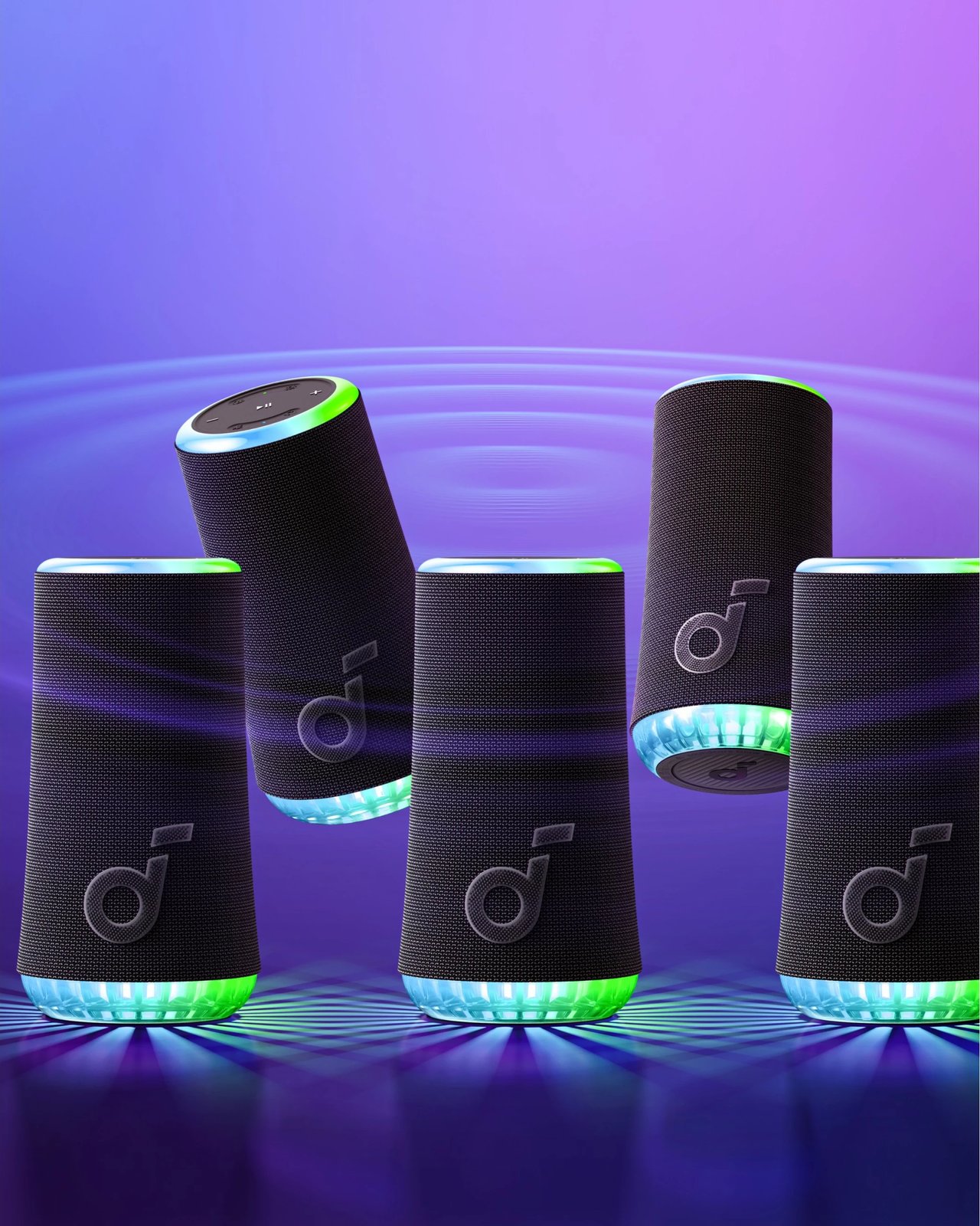 Boks portativ Anker Soundcore Glow, 30W, Wireless, i zi