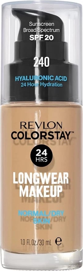 Fondatinë për femra Revlon ColorStay Makeup për lëkurë normale dhe të thatë SPF20 240 Medium Beige 30ml