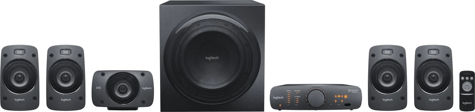 Logitech Surround Sound Speakers Z906 500 W Black 5.1 channels Logitech Surround Sound Speakers Z906 500 W Black 5.1 channels