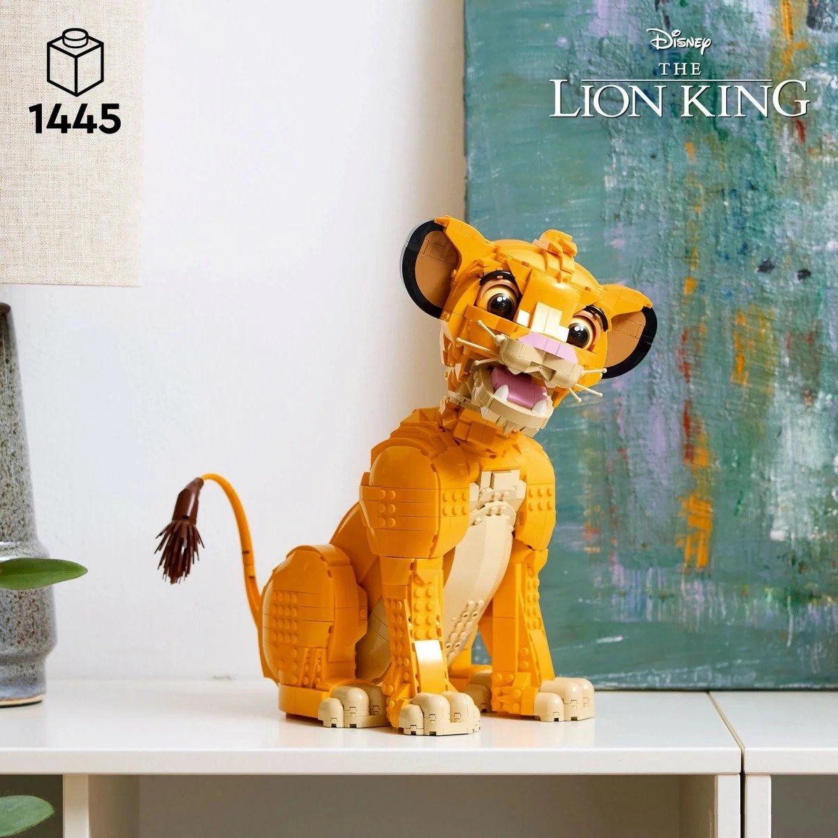 Set ndërtimi LEGO Disney Lion King Young Simba 43247, 1445 pjesë, ekstra i madh