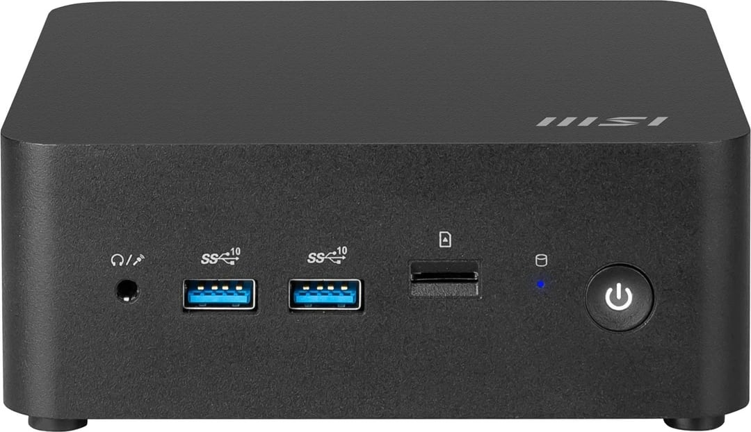 Kasë MSI Cubi NUC 1M-003EU, Intel Core 3 100U, 8 GB RAM, 512 GB SSD, Windows 11 Pro, E zezë