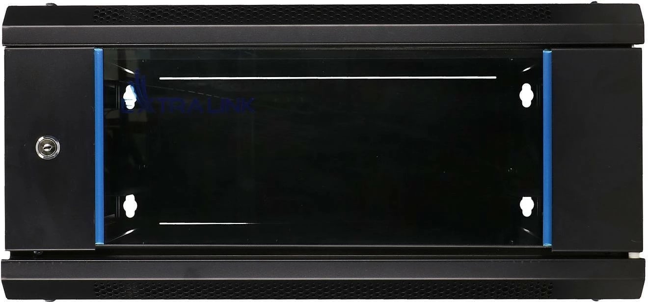 Kasë muri Extralink EX.2893 për server, 4U, 600x600 mm, e zezë, me derë xhami