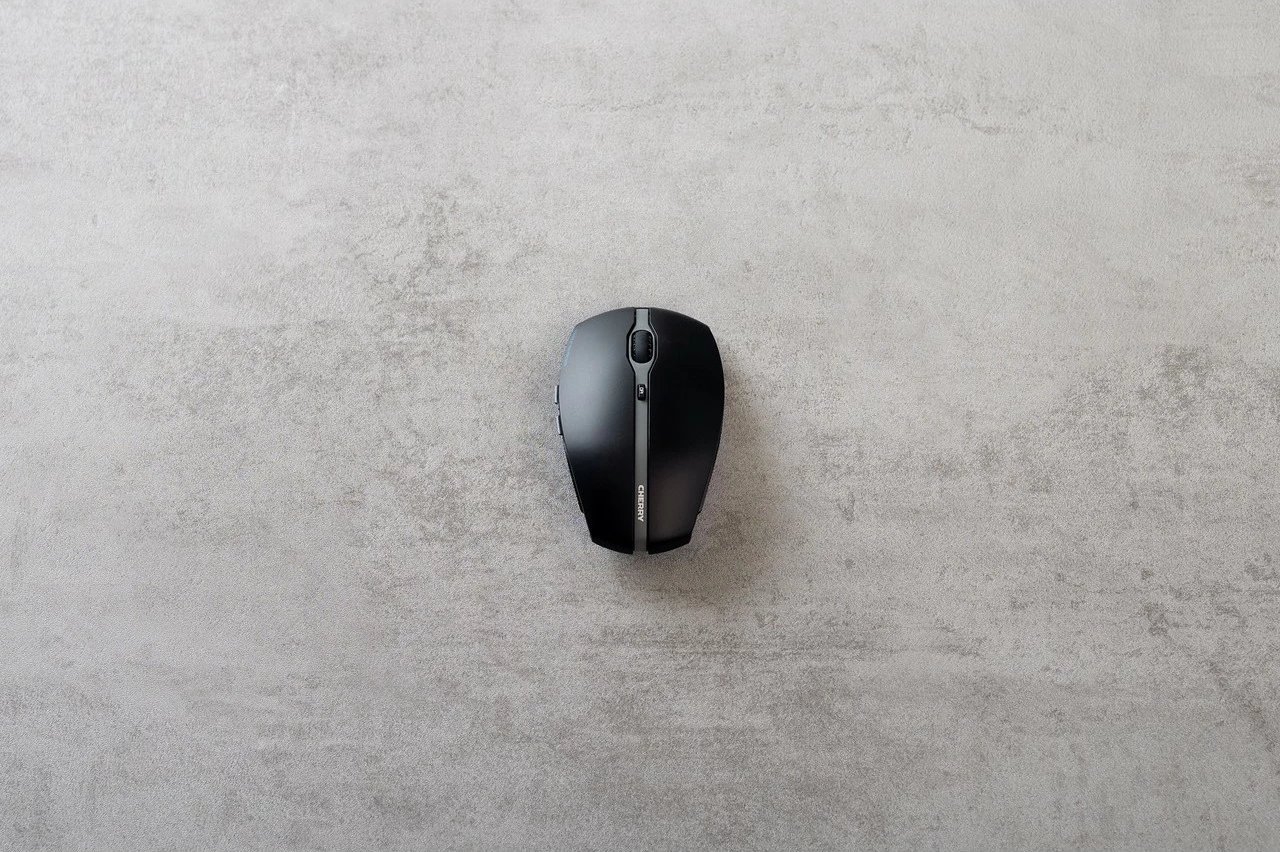 Maus Cherry GENTIX BT, Ambidextrous, Optical, Bluetooth, 2000 DPI, Black