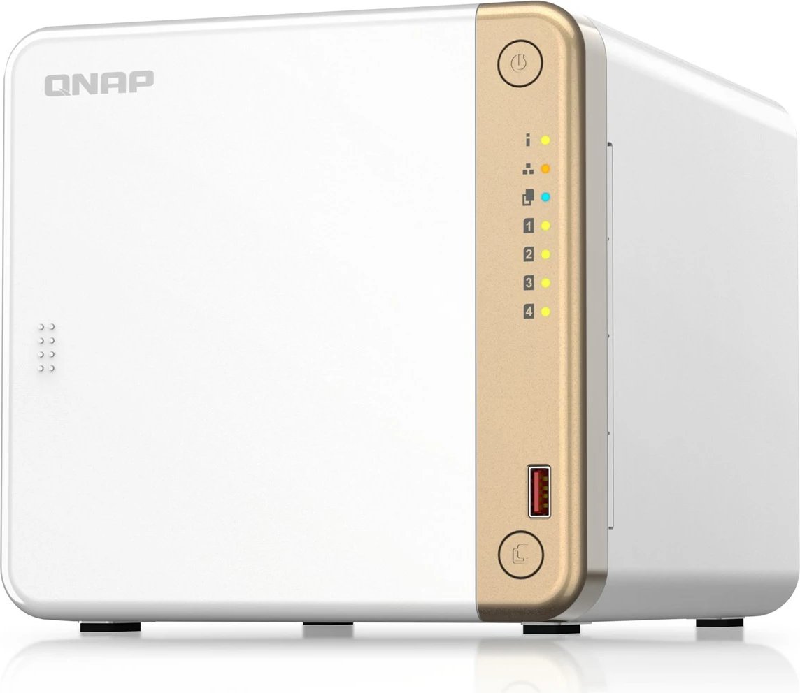 Kasë NAS QNAP TS-462-4G, Intel Celeron N4505, 4 GB RAM DDR4, Tower, Bardhë