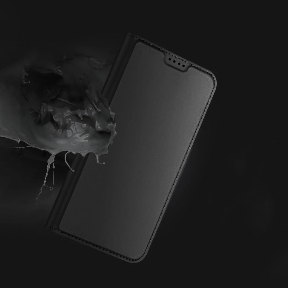 Mbështjellës Dux Ducis Skin Pro për Realme GT Neo 5 / Realme GT3, me kapak, xhep kartelash, funksion standi, e zezë
