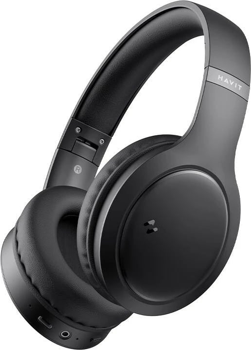 Kufje Havit H633BT pa tela, over-ear, Bluetooth 5.1, USB-C, e zezë