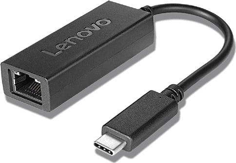 Adapter Ethernet Lenovo 4X90S91831 USB-C në RJ45, e zezë