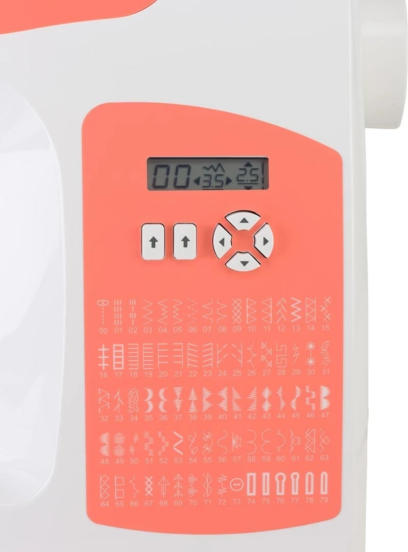 Makine qepëse Singer C5205-CR, Elektrike, Portokalli
