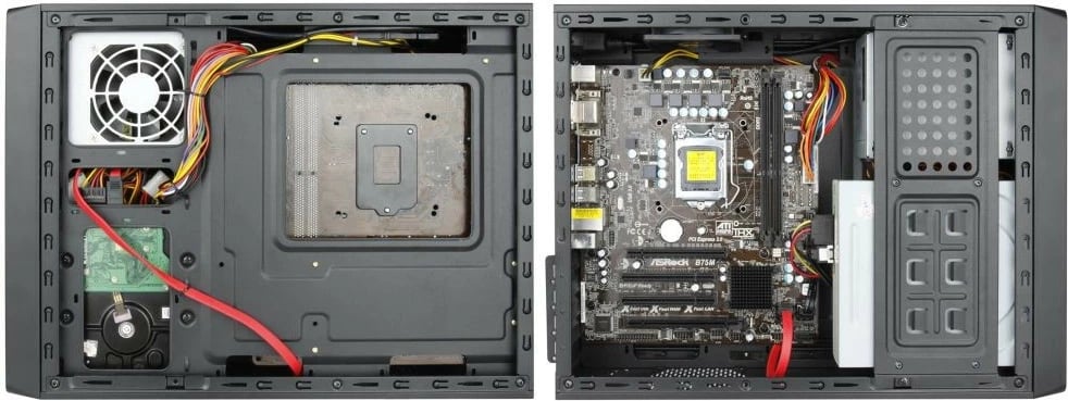 Kasë Chieftec UE-02B mini tower, micro ATX, 250W, e zezë