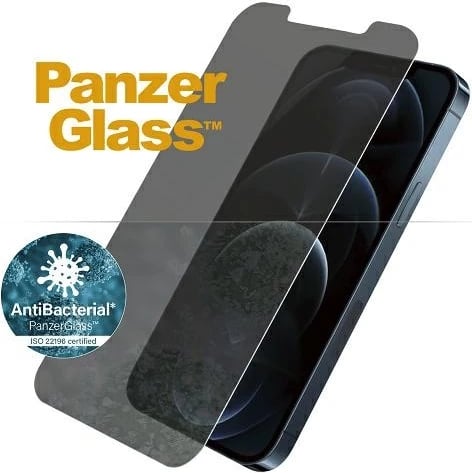 Xham mbrojtës PanzerGlass Standard Super+ për iPhone 12 Pro Max, antibakterial, privacy