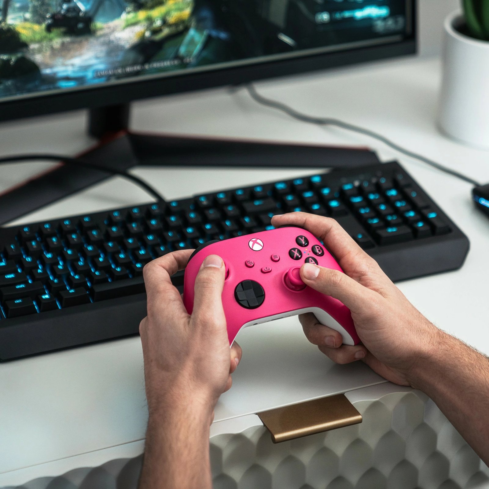 Gamepad Microsoft Xbox Wireless Controller, Xbox Series S/X, Android, iOS, PC, Rozë/Bardhë