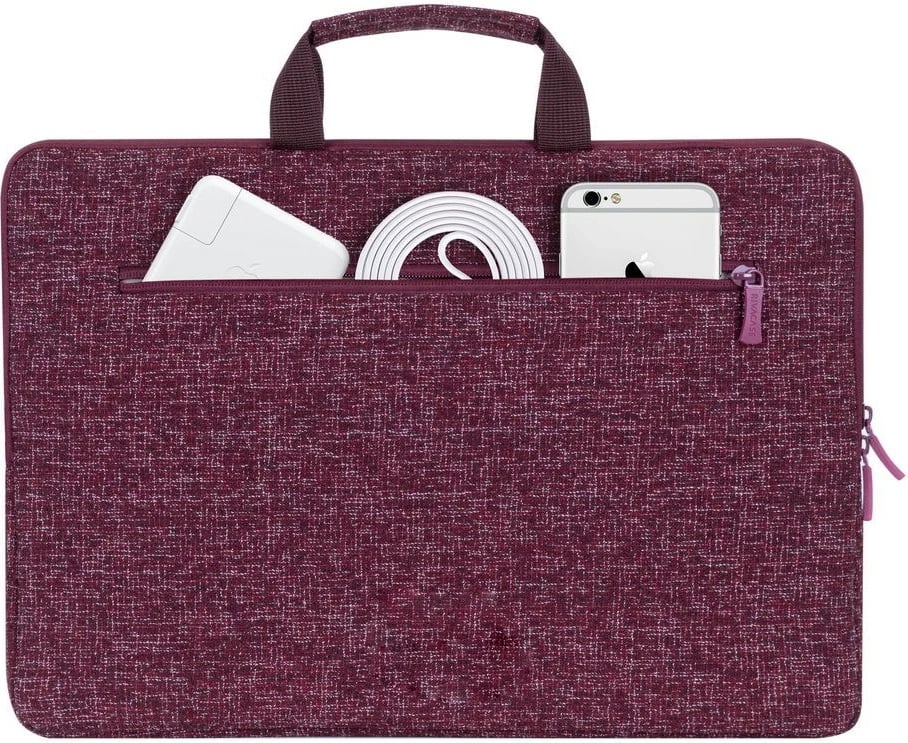 Mbështjellës laptopi RivaCase Anvik 13.3", me dorezë, i papërshkueshëm nga uji, i kuq