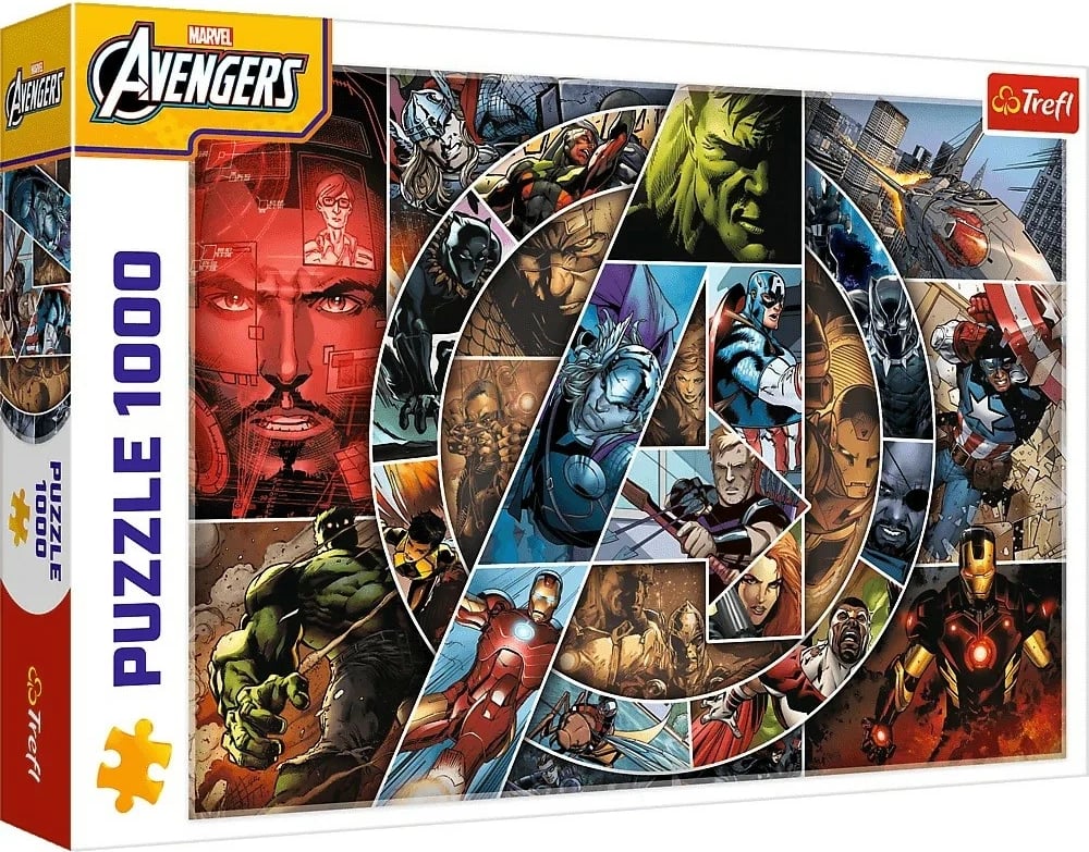 Puzzle 1000 pjesë Trefl Avengers Heroes, 68.3x48 cm