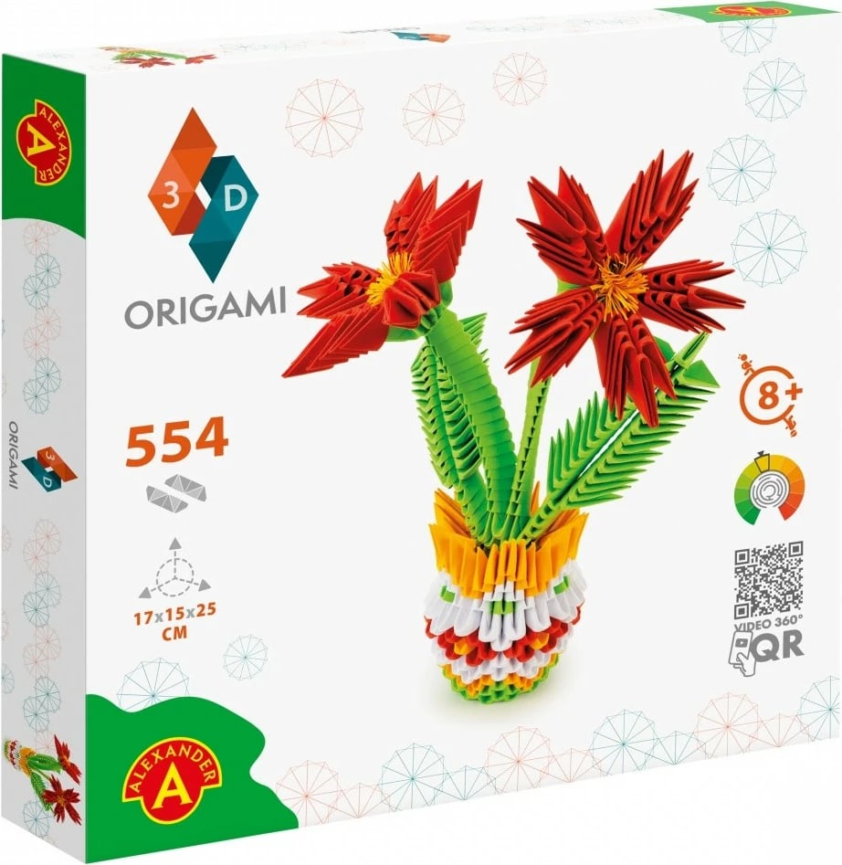Set origami 3D Alexander 25538, lule, shumëngjyrëshe
