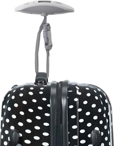 Peshore bagazhi udhëtimi, Adler, AD 8189, kapacitet 40 kg, LCD, kg/lb, rrip polipropileni, bardhë-gri