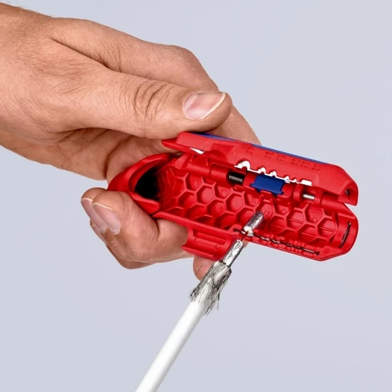 Knipex ErgoStrip, Mbështjellës kabllosh, Kuq