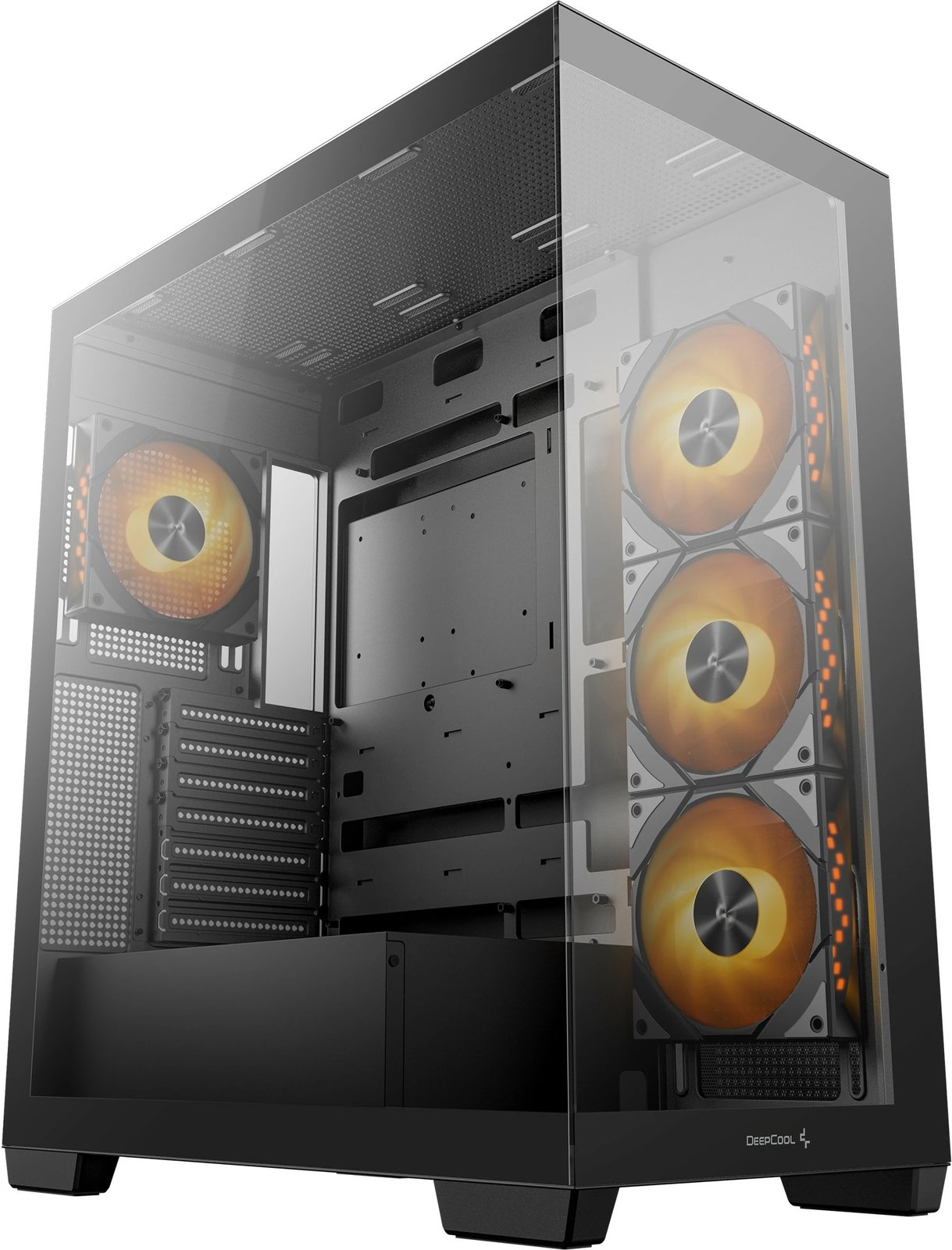 Kasë Deepcool CG580 4F, Midi Tower, ATX, xham i temperuar, e zezë