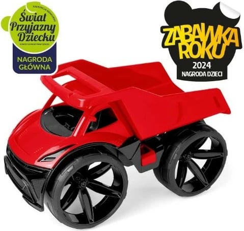 Kamion lodër Wader Maximus 64000, plastikë, i kuq dhe i zi