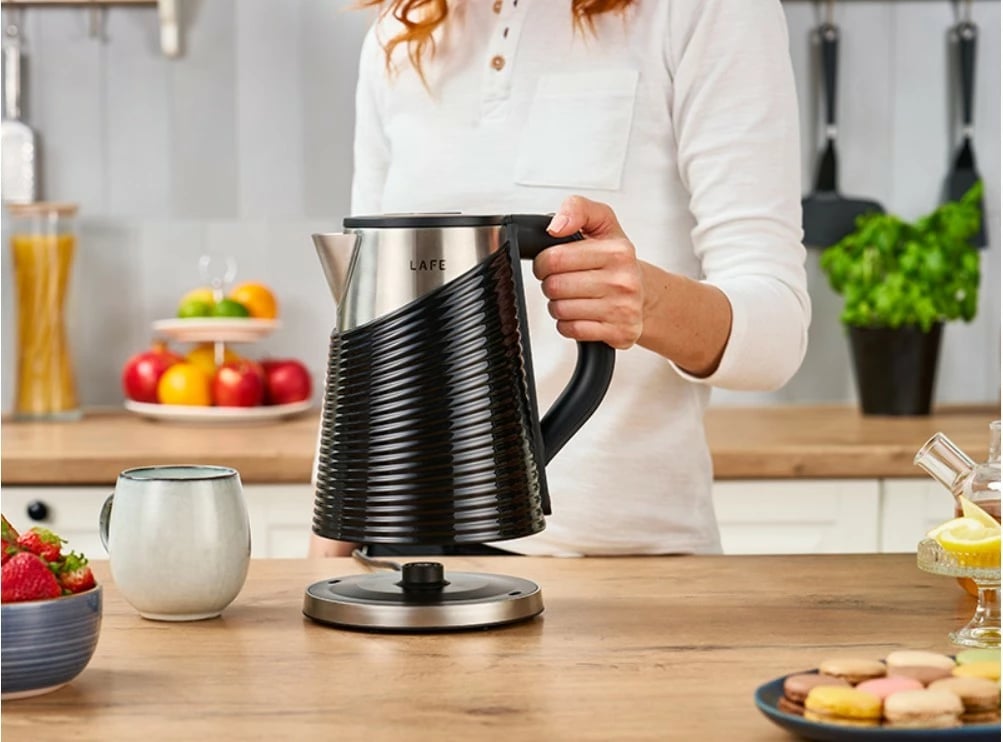 Zierëse uji elektrike, Lafe, LAFCZA47468, 1.8 L, 1800 W, e zezë/inoks