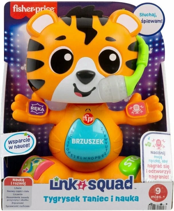 Lodër interaktive MATTEL Fisher-Price Link Squad Tigger Dancing & Learning, Portokalli