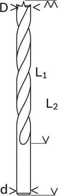 Bitë Bosch Brad Point, 1.2 cm, 151 mm, për dru