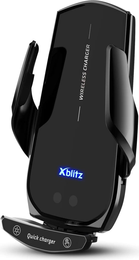 Mbajtës automatik për makinë Xblitz FX5 EXCLUSIVE me karikim wireless, i zi
