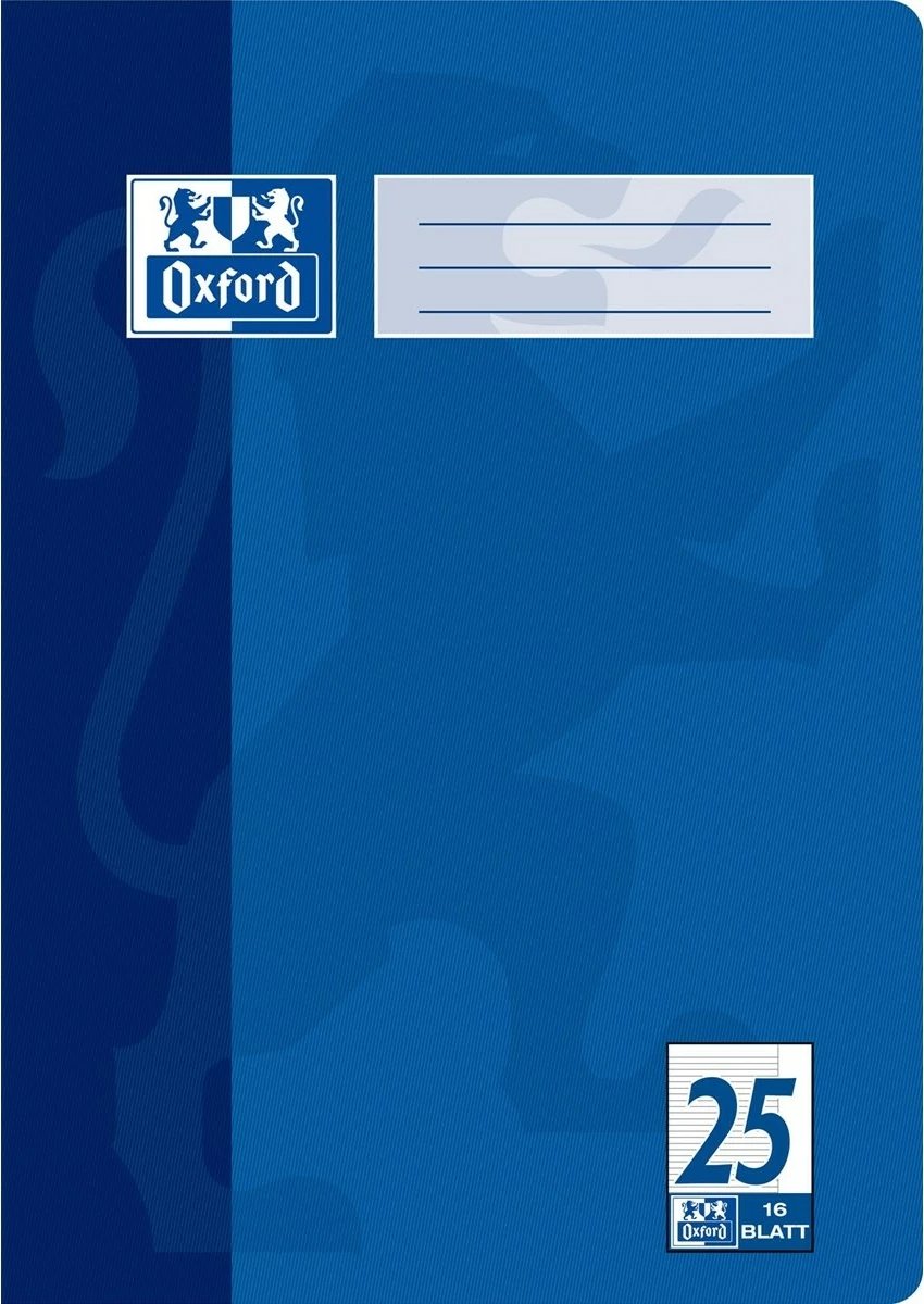 Fletore OXFORD 100050311, A4, 16 fletë, 90g/m², e kaltër