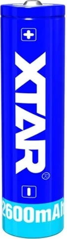 Bateri rikarikueshme XTAR 18650-2600, 3.7V, 2600mAh, Blu