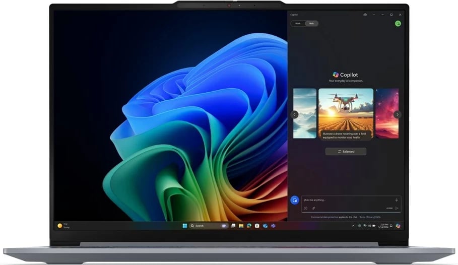 Laptop Lenovo ThinkBook 16 G7 QOY, 16", Qualcomm Snapdragon, 32 GB RAM, 512 GB SSD, Gri