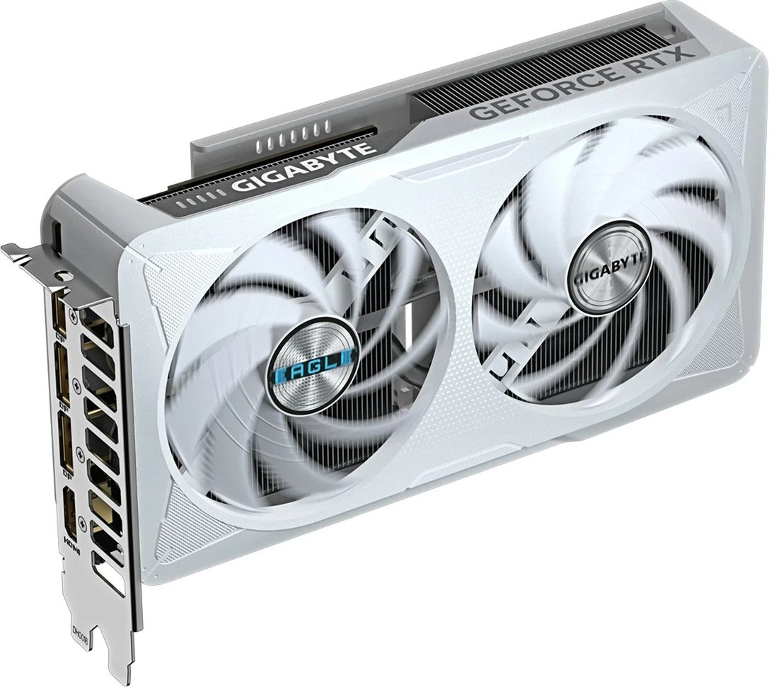Kartelë grafike Gigabyte GeForce RTX 5060 EAGLE OC ICE 8G, 8 GB GDDR7, e bardhë