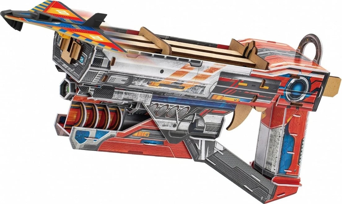 Puzzle 3D Cubic Fun National Geographic Airplane Launcher, për fëmijë, Shkumë