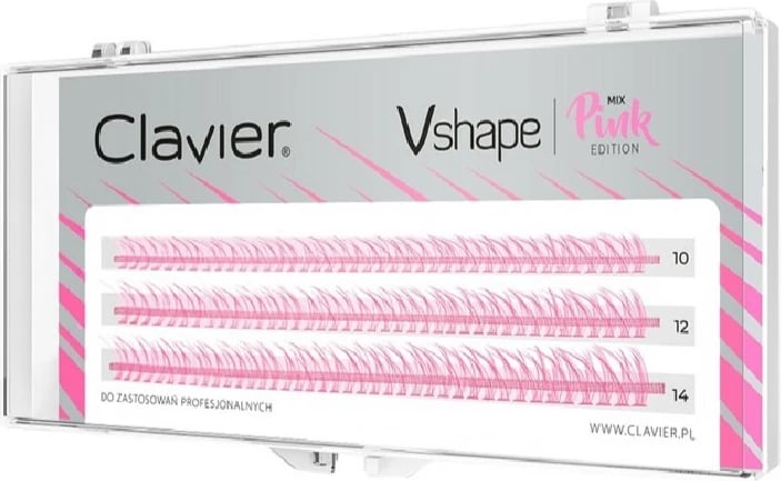 Clusters për qerpikë Clavier Vshape Colour Edition për femra Pink Mix 120 copë