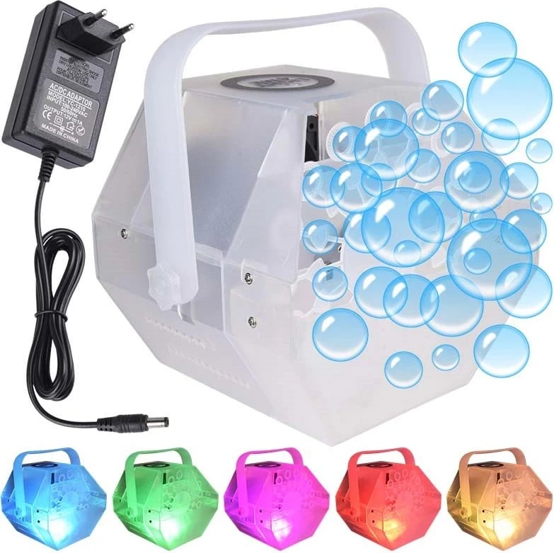 Makineri flluskash LIGHT4ME BUBBLE LED, e vogël, me drita LED