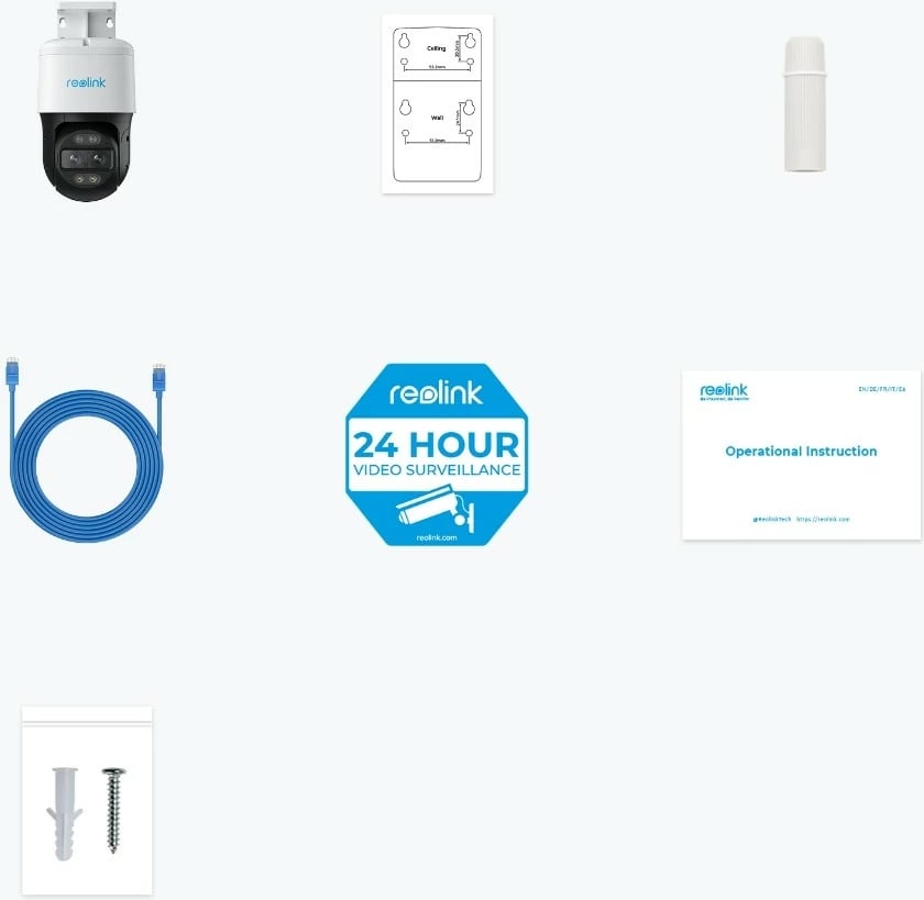 Kamerë sigurie Reolink TrackMix Series P760, 4K, Dual View, Auto-Zoom Tracking, PoE, Ngjyrë e bardhë