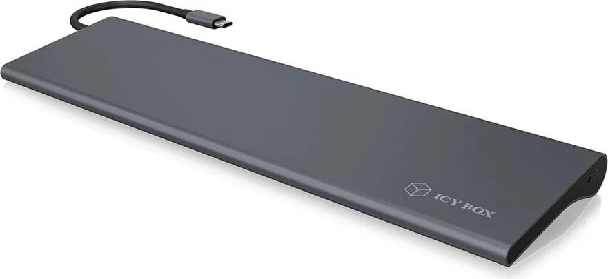 Docking station ICY BOX IB-DK2102-C, USB Type-C, 3x USB 3.0, HDMI, Mini DisplayPort, VGA, Gigabit LAN, 100W, anthracite/black