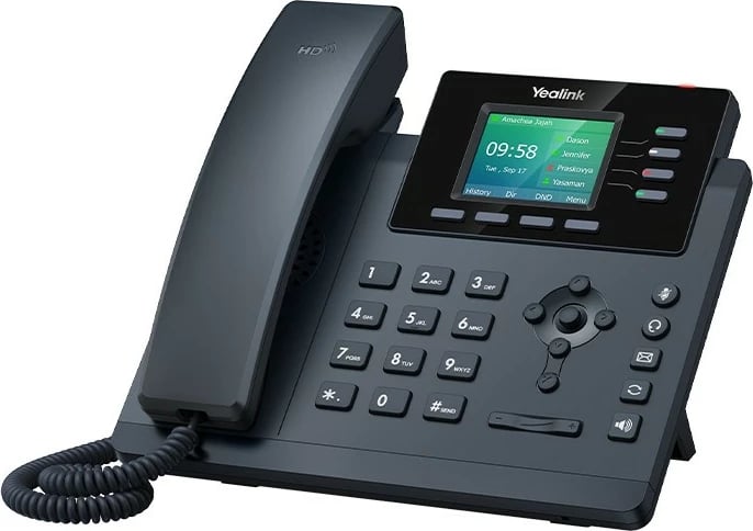 Telefon IP Yealink SIP-T34W, 4 linja, 1000 kontakte, LED, i zi