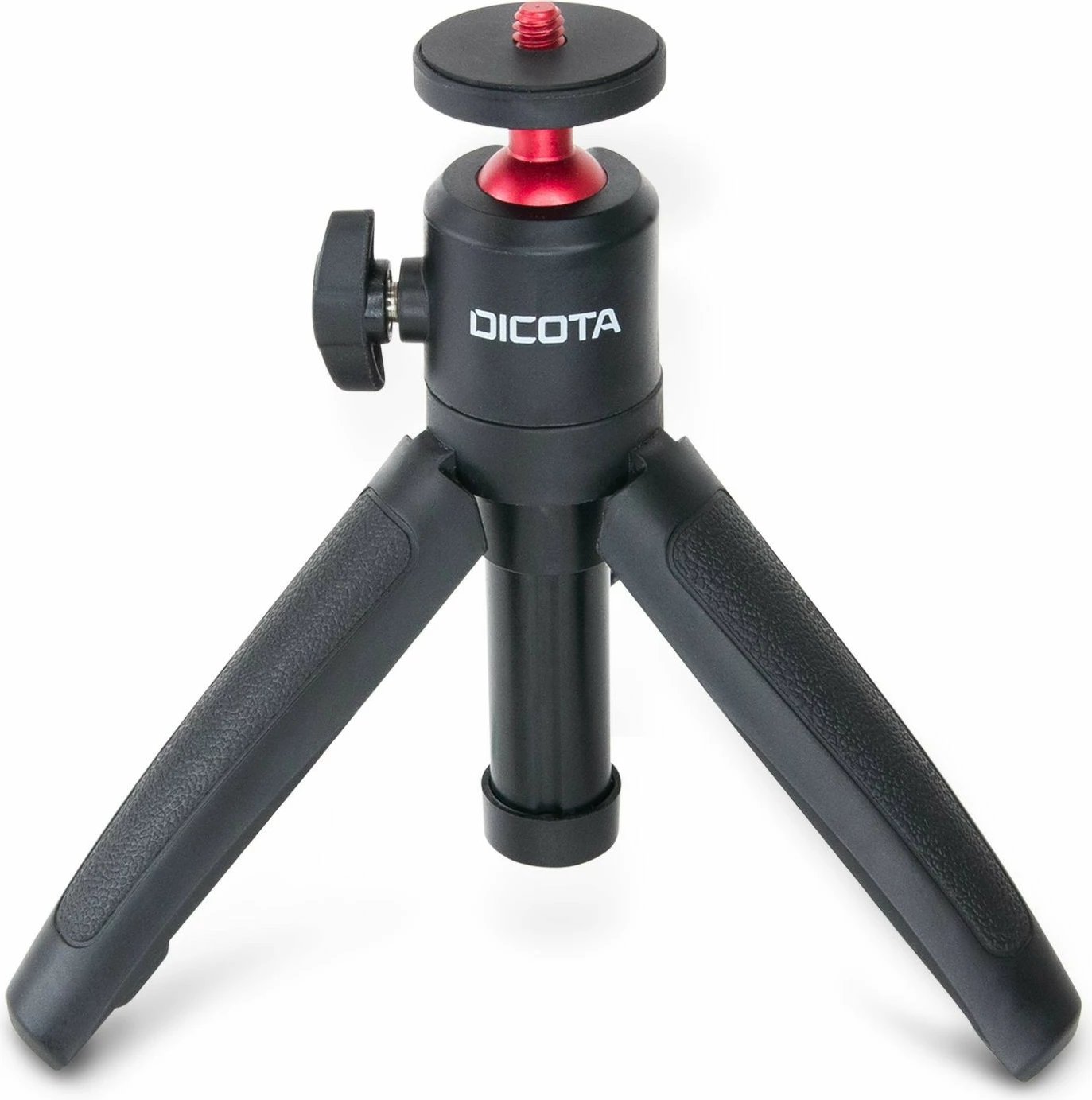 Tripod për webcam Dicota, 3 këmbë, zi/kuqe