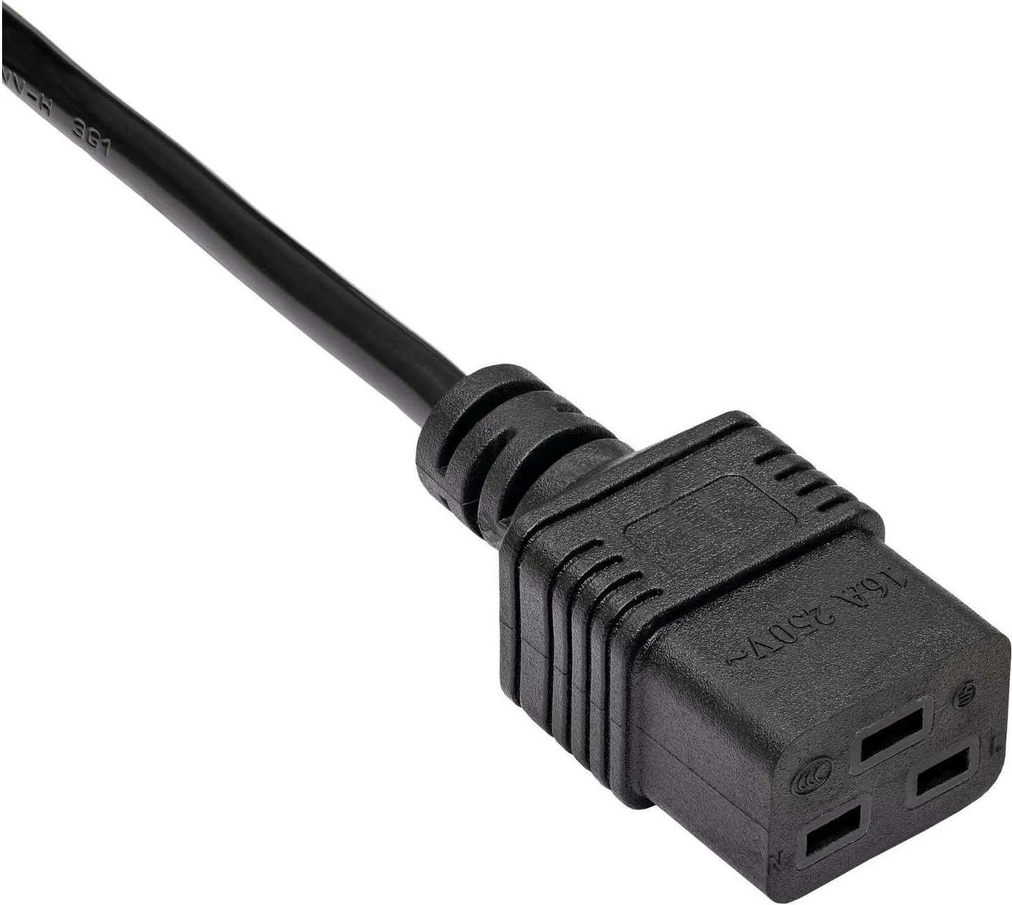 Kabllo rryme Akyga AK-UP-03, IEC C19/C20, 1.8m, e zezë