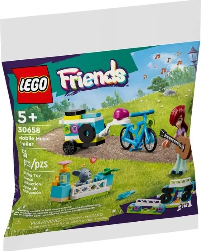 Set LEGO Friends 30658, rimorkio muzikore, 56 pjesë, plastikë