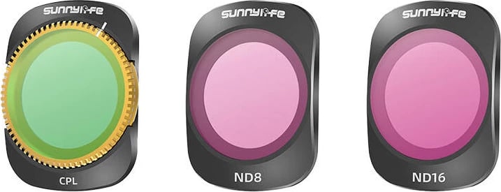 Set filtrash Sunnylife OP3-FI735 për DJI Osmo Pocket 3, CPL+ND8+ND16