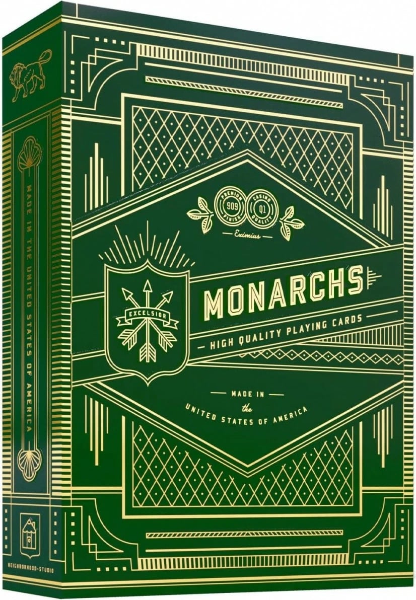 Letra loje Bicycle Monarchs Green, anglisht