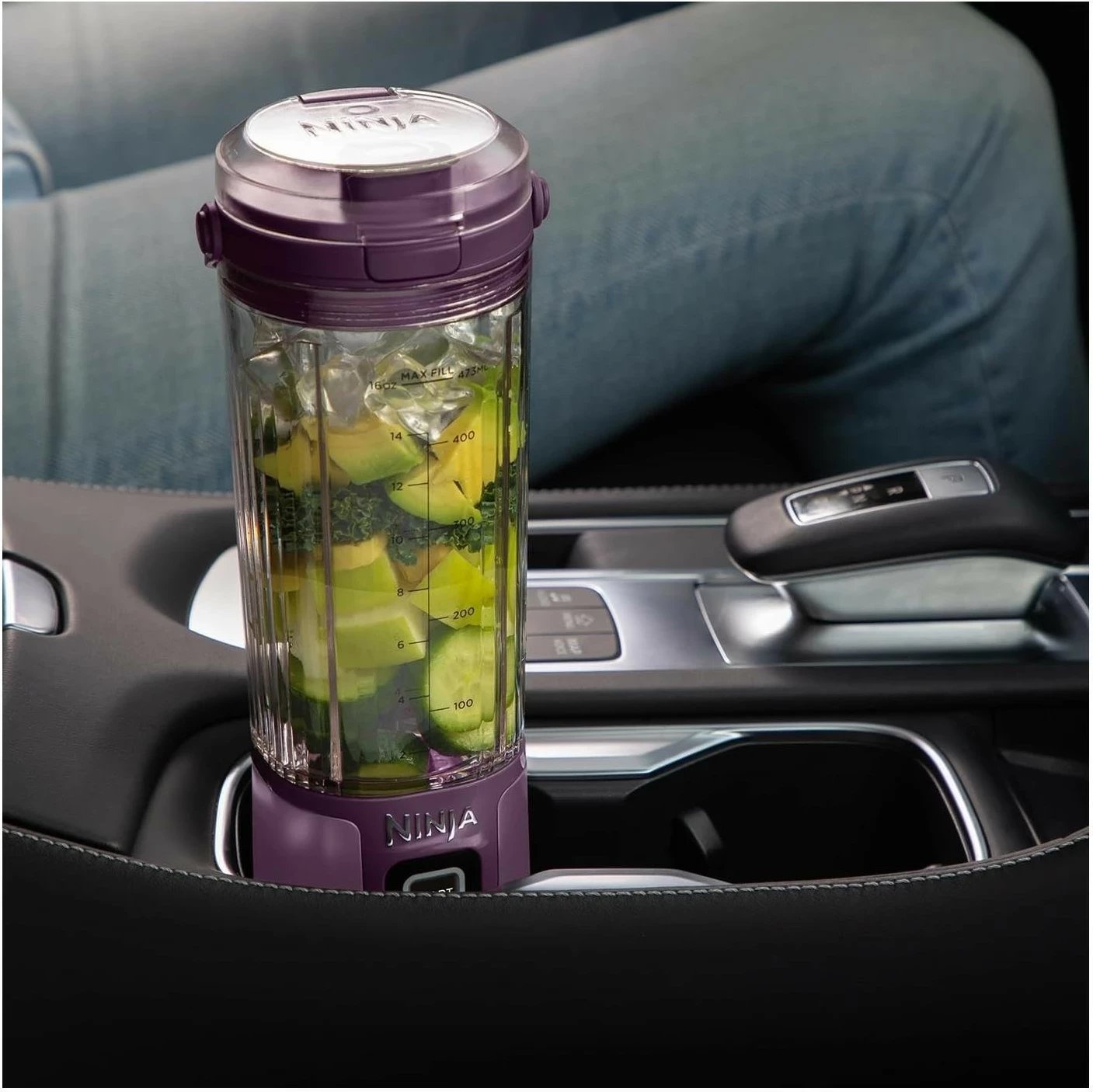 Blender portabil Ninja BC151, 0.53L, USB-C, fiolet