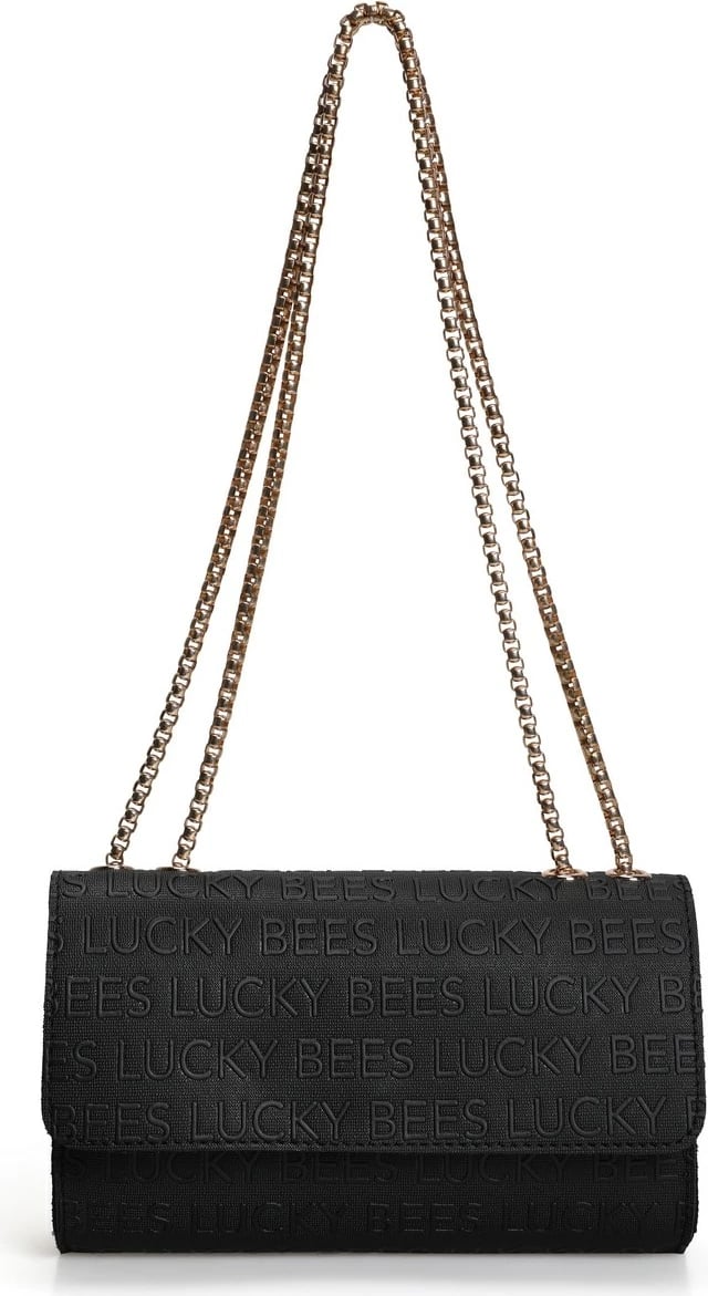 Çantë crossbody Lucky Bees, e zezë, 1283