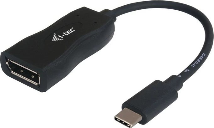 Adapter USB-C në DisplayPort i-tec, 4K/60Hz, 0.15m, i zi